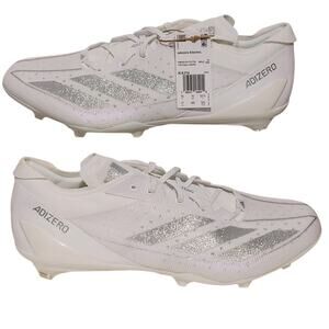 Adidas Adizero Electric Cloud White Silver Metallic Football Shoes Mens US 17